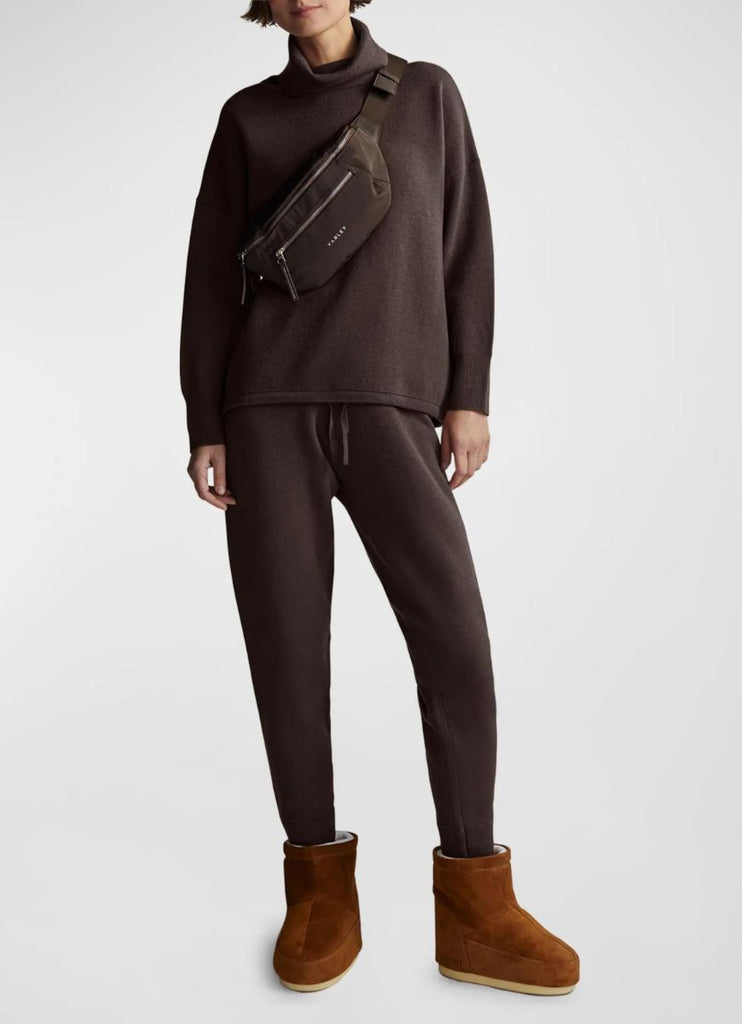 Varley Women's Kent Lounge Pant 27.5 in Coffee Bean Full Front View