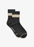 Varley Kerry Plush Roll Top Sock in Charcoal/Sandshell