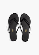 TKEES Lily Liners Flip Flops in Black