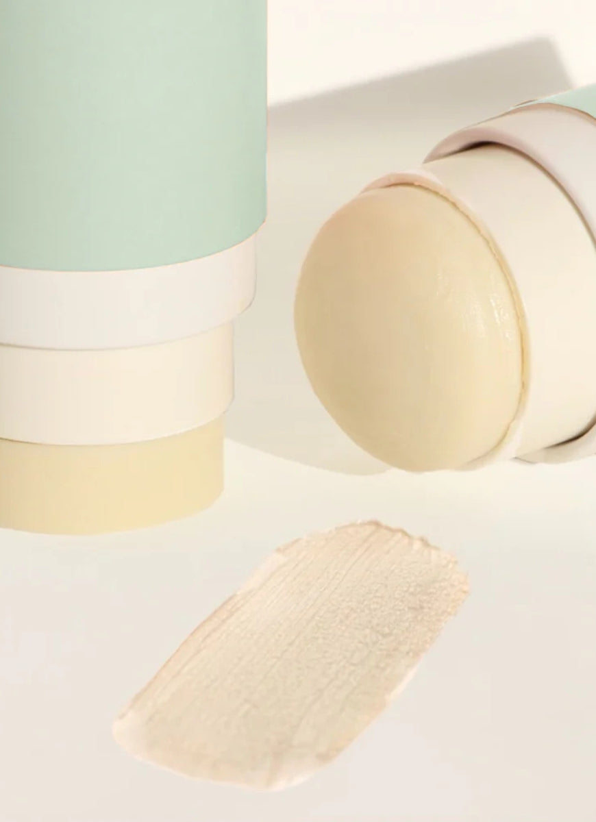 Routine Lucy In The Sky 50G Natural Deodorant Stick Shown Open With Colour Swatch
