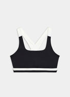Splits59 Miles Rigor Sports Bra in Black/White Product Shot View