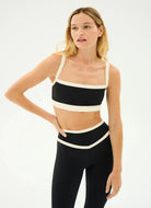 Splits59 Monah Rigor Sports Bra in Black/Creme