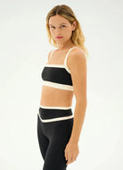 Splits59 Monah Rigor Sports Bra in Black/Creme Side View