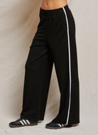 perfectwhitetee Nadia Wide Pant in True Black