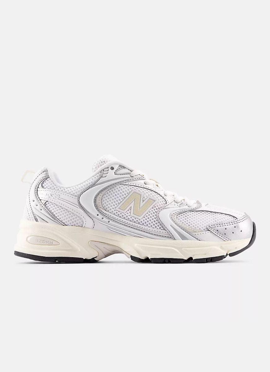 New Balance Women's 530 Running Show in Silver Metallic/Linen