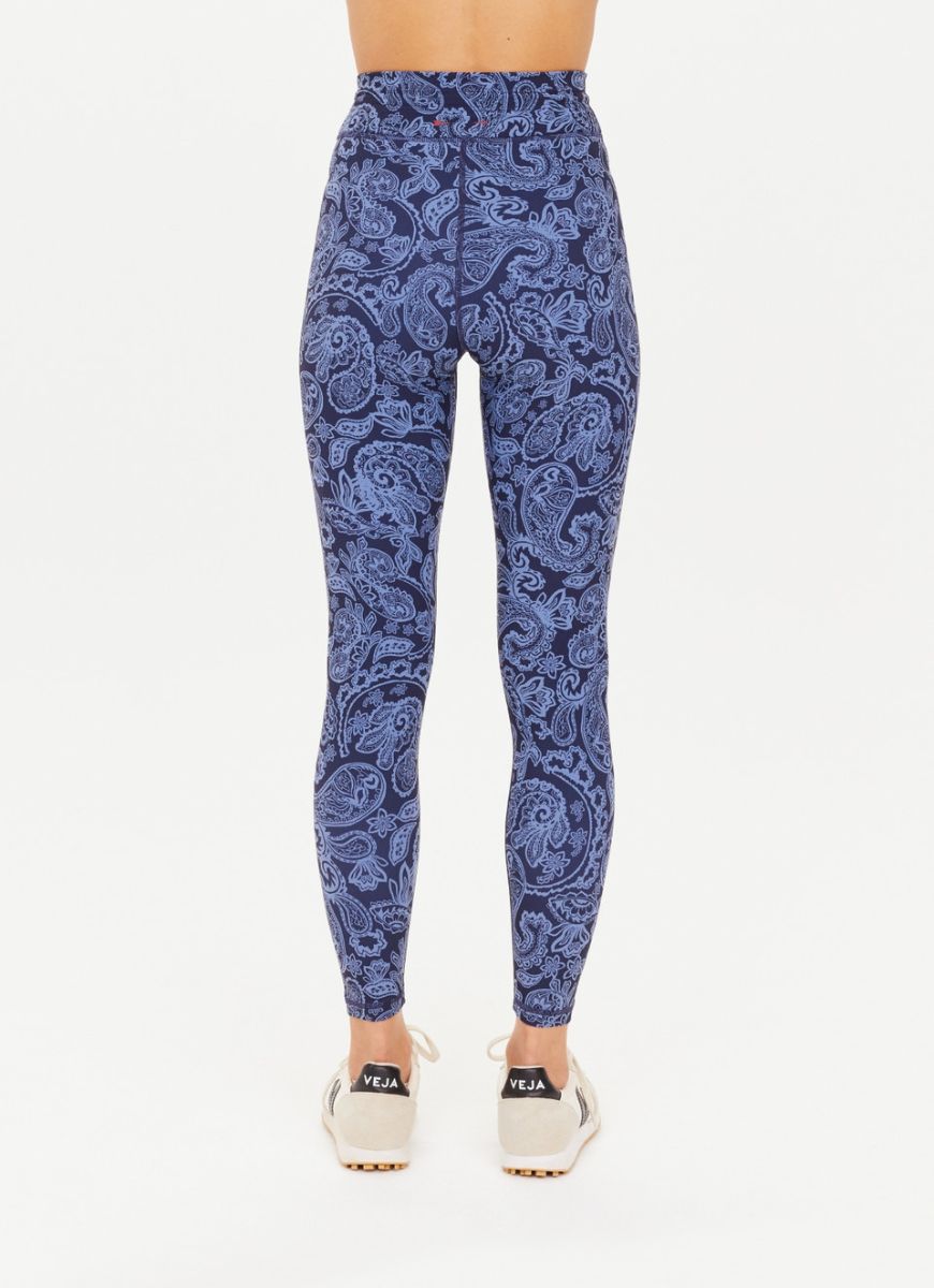 The Upside Nouveaux 25in Midi Pant in Paisley Back View