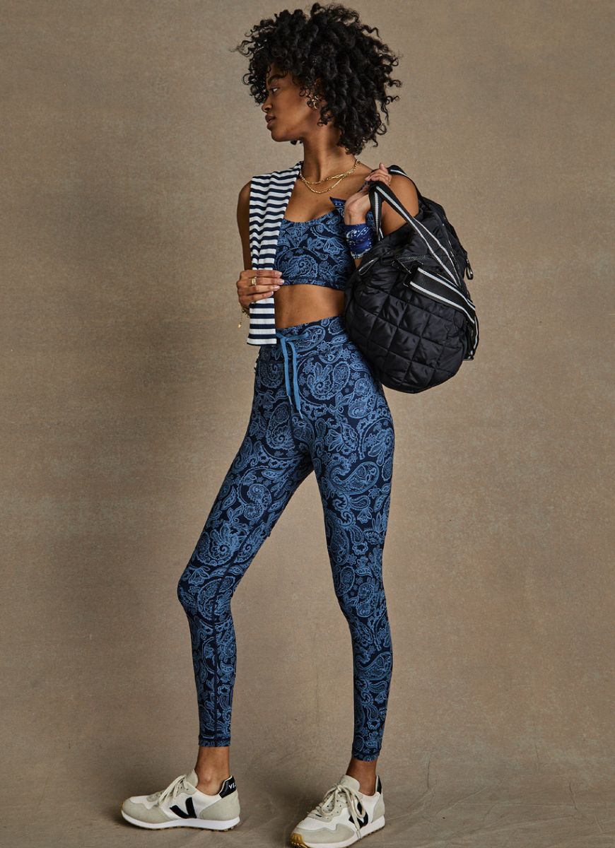 The Upside Nouveaux 25in Midi Pant in Paisley Lifestyle Shot