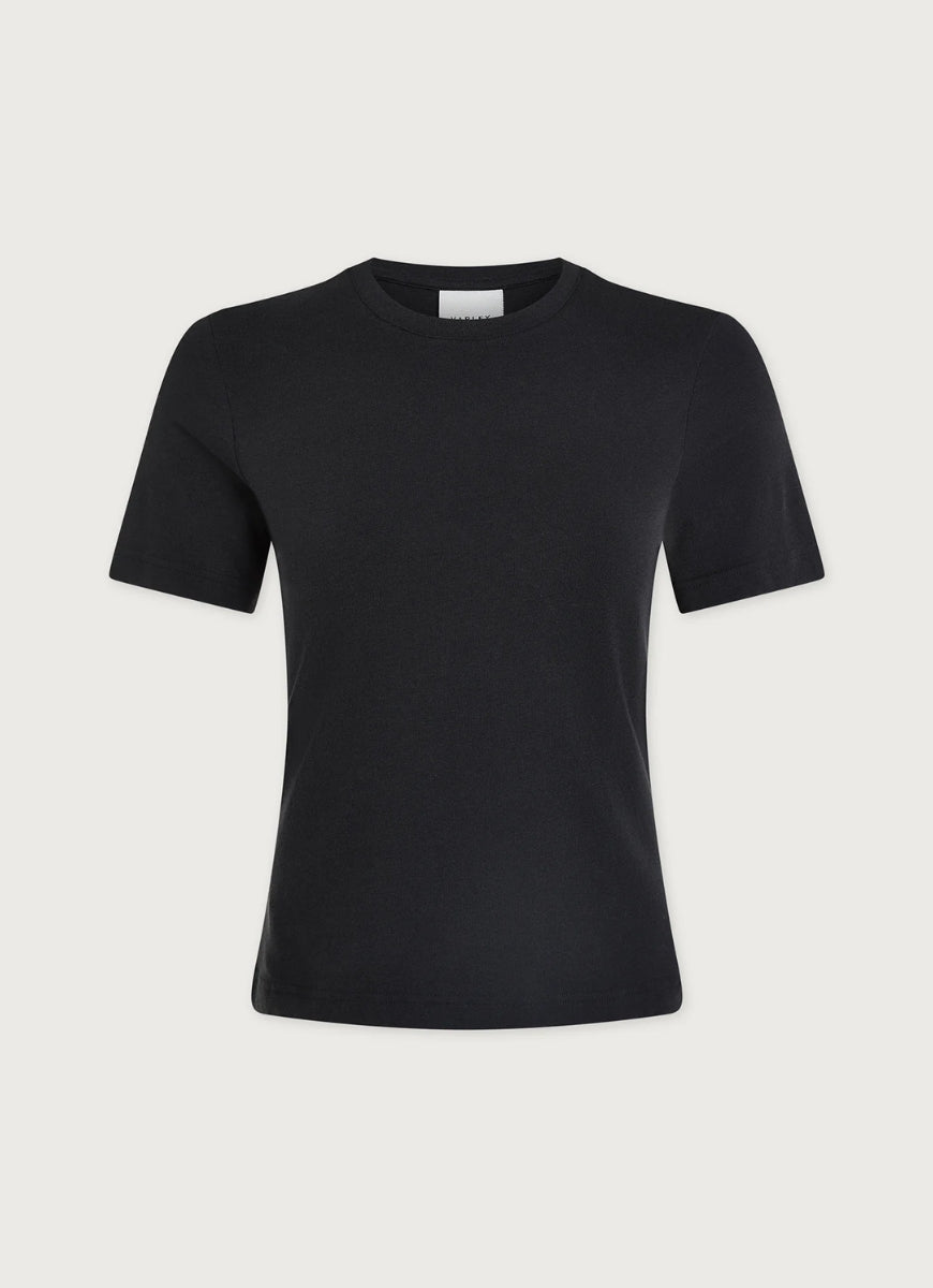 Varley Regina Fitted Tee in Black Product Shot View