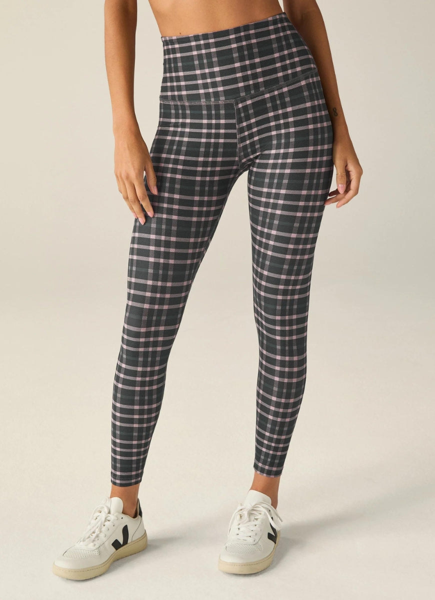 Beyond Yoga Softmark Caught In The Midi High Waisted Legging in Plaid