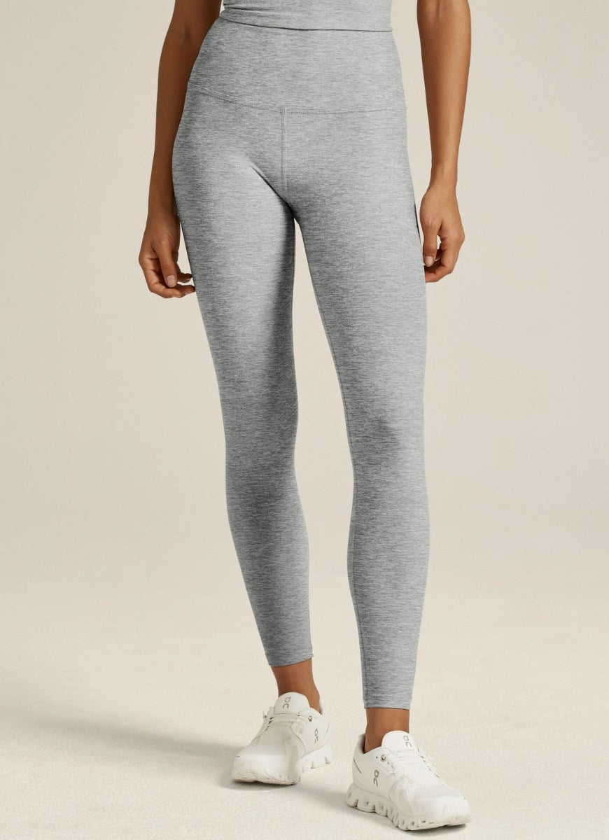 Beyond Yoga Spacedye Caught In The Midi High Waist Legging in Silver