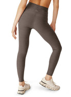 Beyond Yoga Spacedye Caught In The Midi High Waisted Legging in Soft Umber Heather Back View