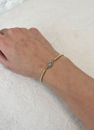 Lo & Co Sparkly Eye Bracelet Shown on Wrist