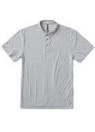 Vuori Men's Strato Tech Polo in Platinum Heather Product Shot View