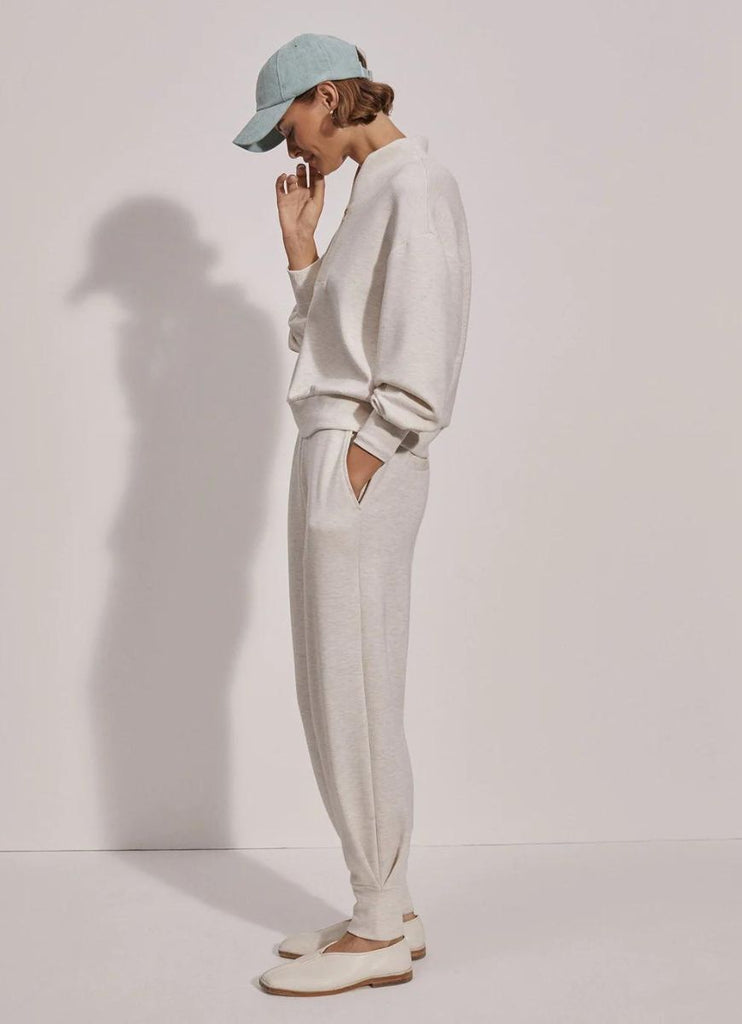 Varley The Relaxed Pant 27.5” in Ivory Marl Side View