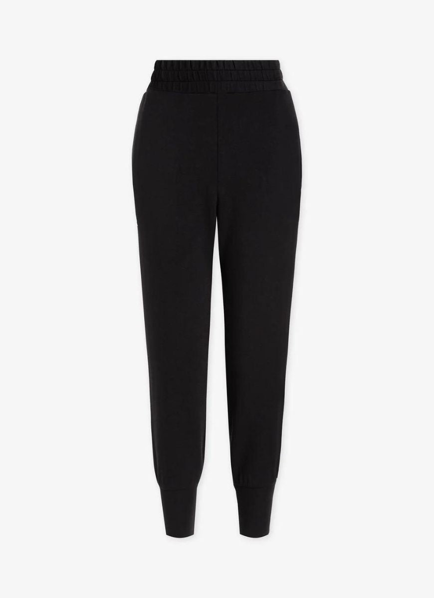 Varley The Slim Cuff Pant 25” in Black Flat Lay View