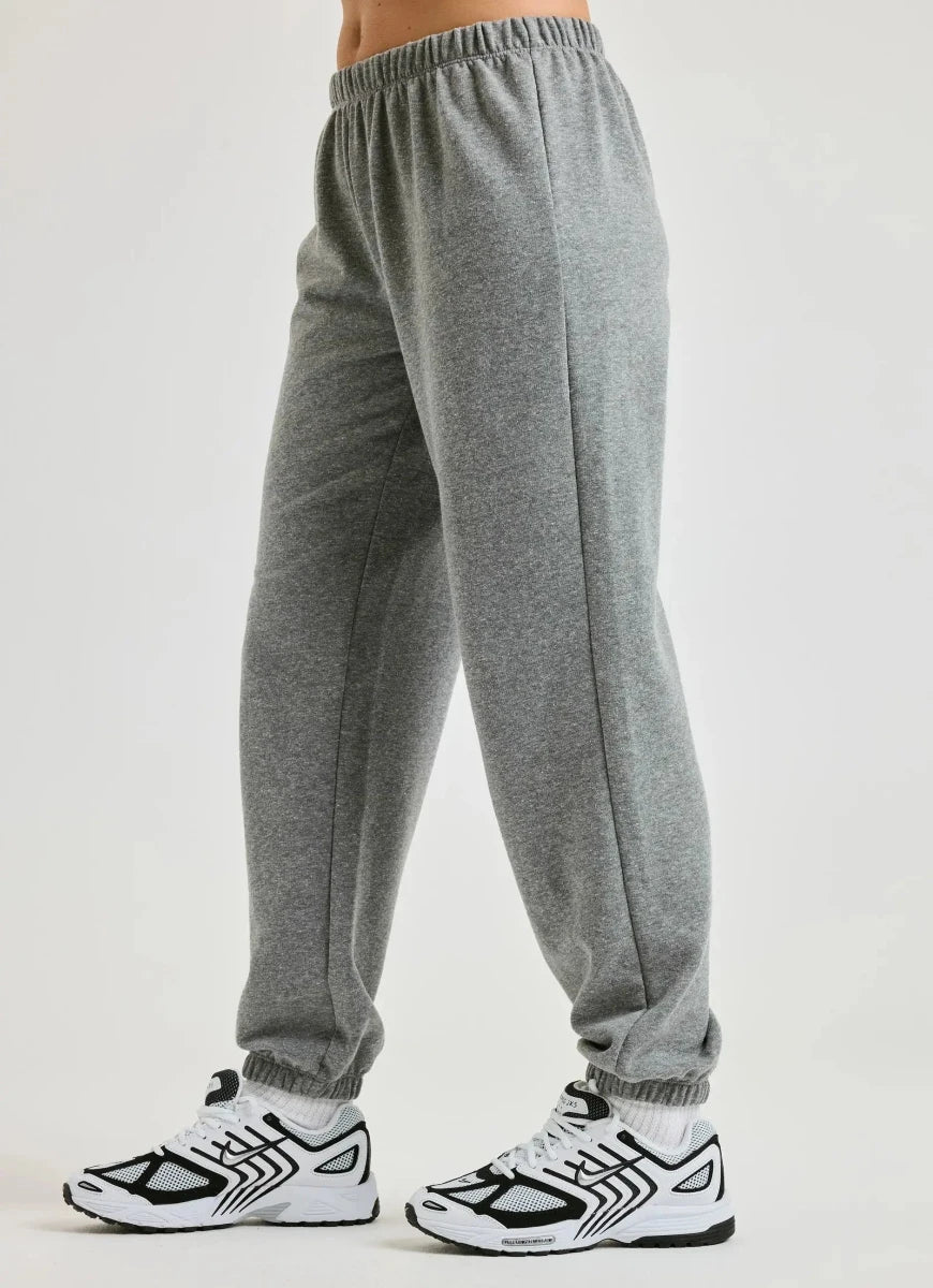 Year of Ours The Stadium Sweatpant in Heather Grey Side View