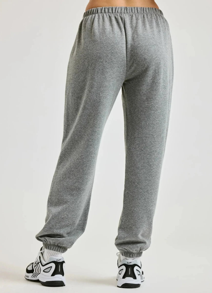 Year of Ours The Stadium Sweatpant in Heather Grey Back View