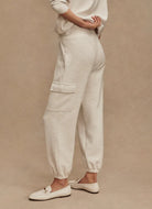 Varley The Cargo Pant 27.5” in Ivory Marl Side View
