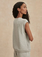 Varley Salome Raglan Tee in Light Grey Marl