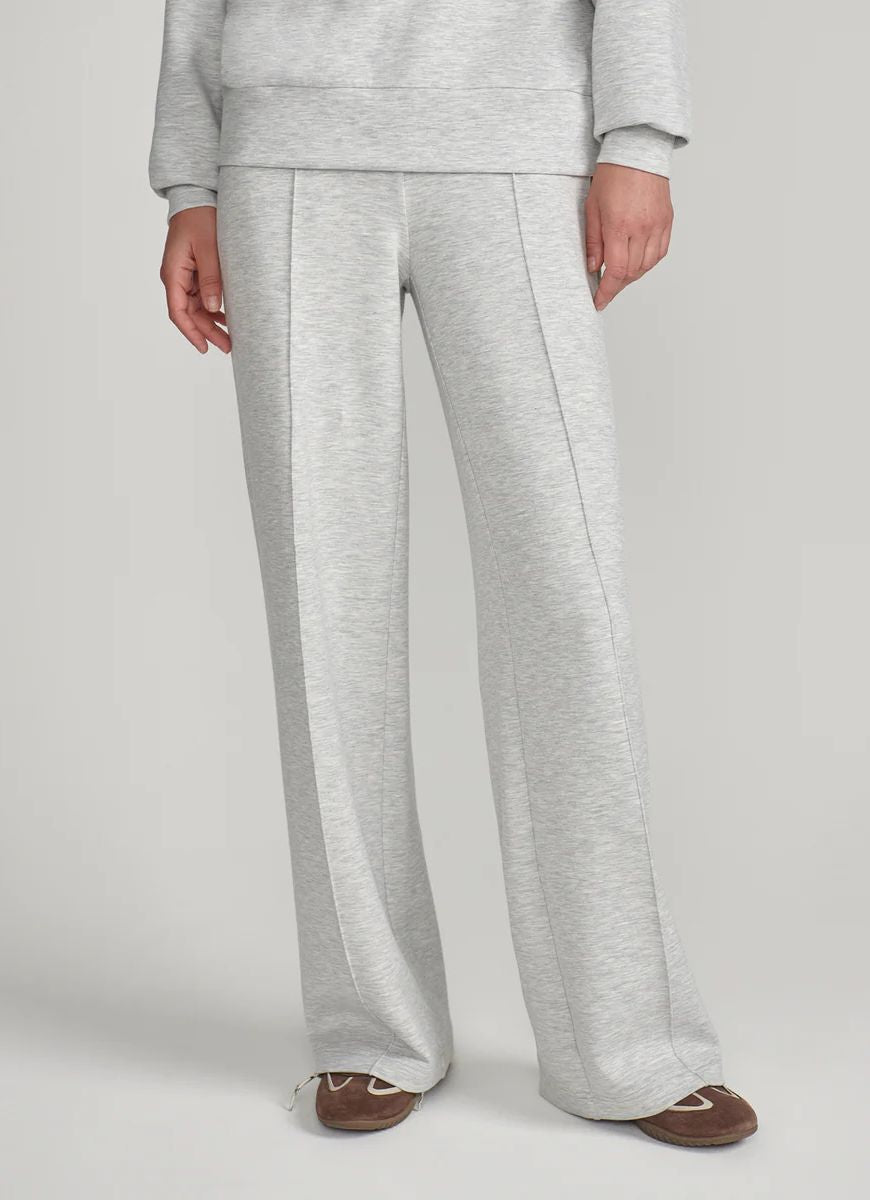 Varley The Wide Leg Pant 30” in Light Grey Marl