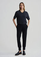 Varley Venice Easy Tee in Black Front View