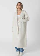 Lyla + Luxe Victoria Oversize Coat in Beige