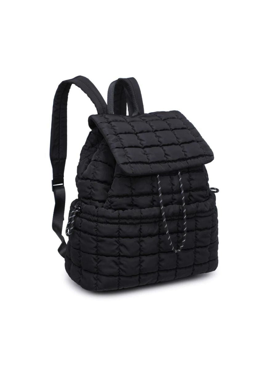 Sol and Selene Vitality Backpack in Black Front View