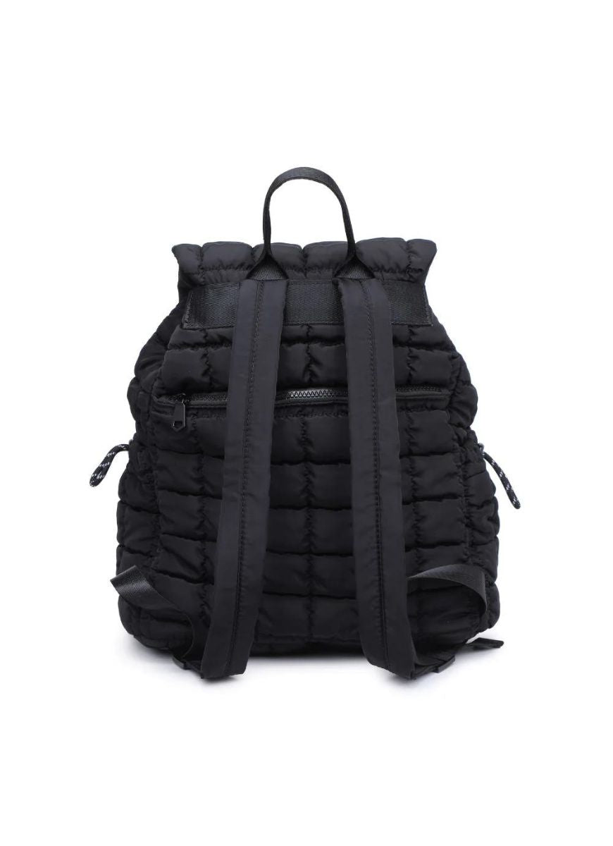 Sol and Selene Vitality Backpack in Black Back View