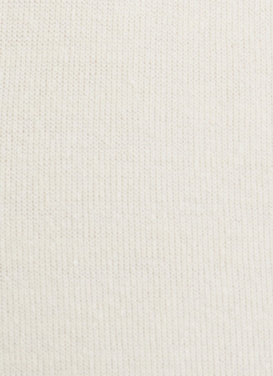 Aviator Nation Wide Leg Women’s Pocket Sweatpants in Vintage White Close Up View of Fabric