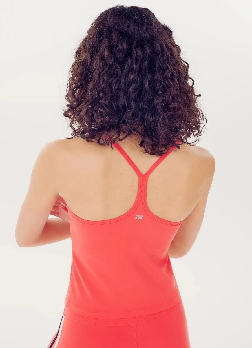 Splits59 Airweight Tank Top in Melon Back View