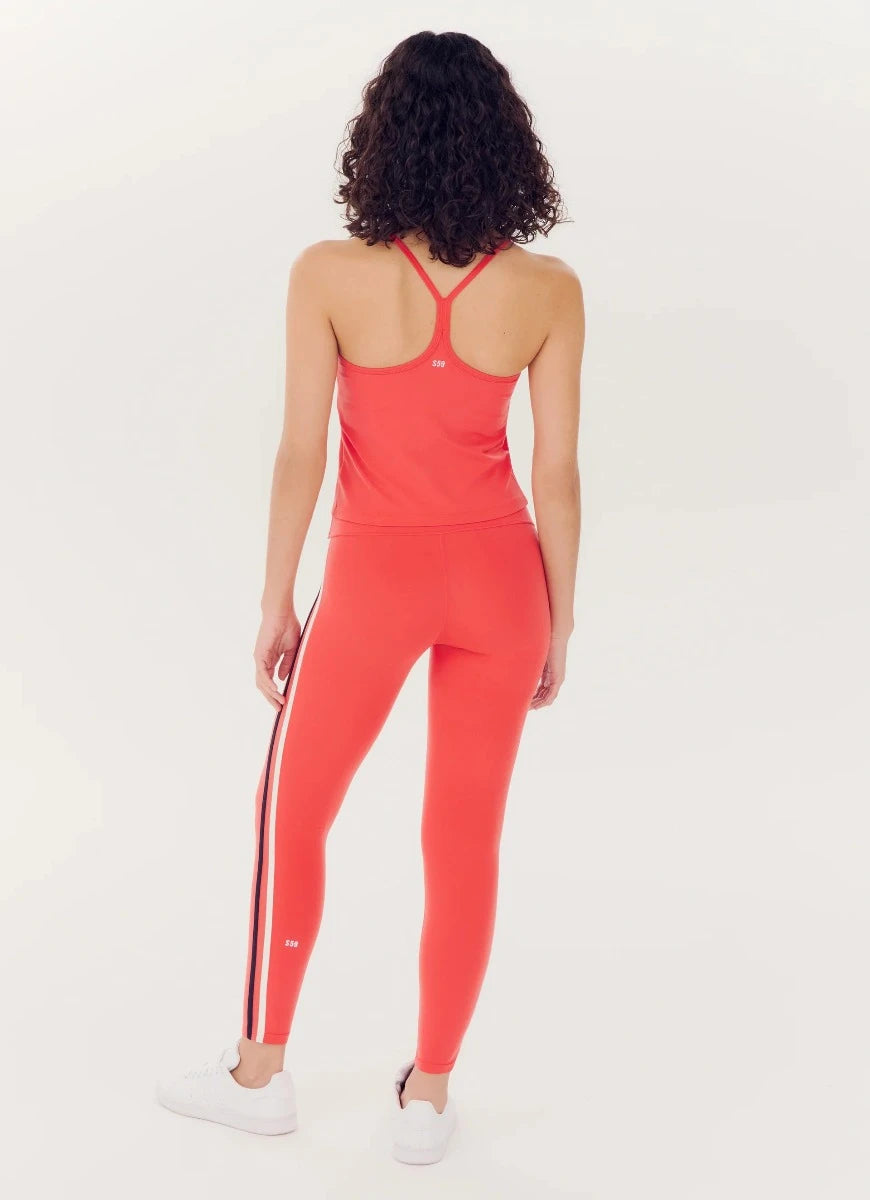 Splits59 Airweight Tank Top in Melon Full Length Back View
