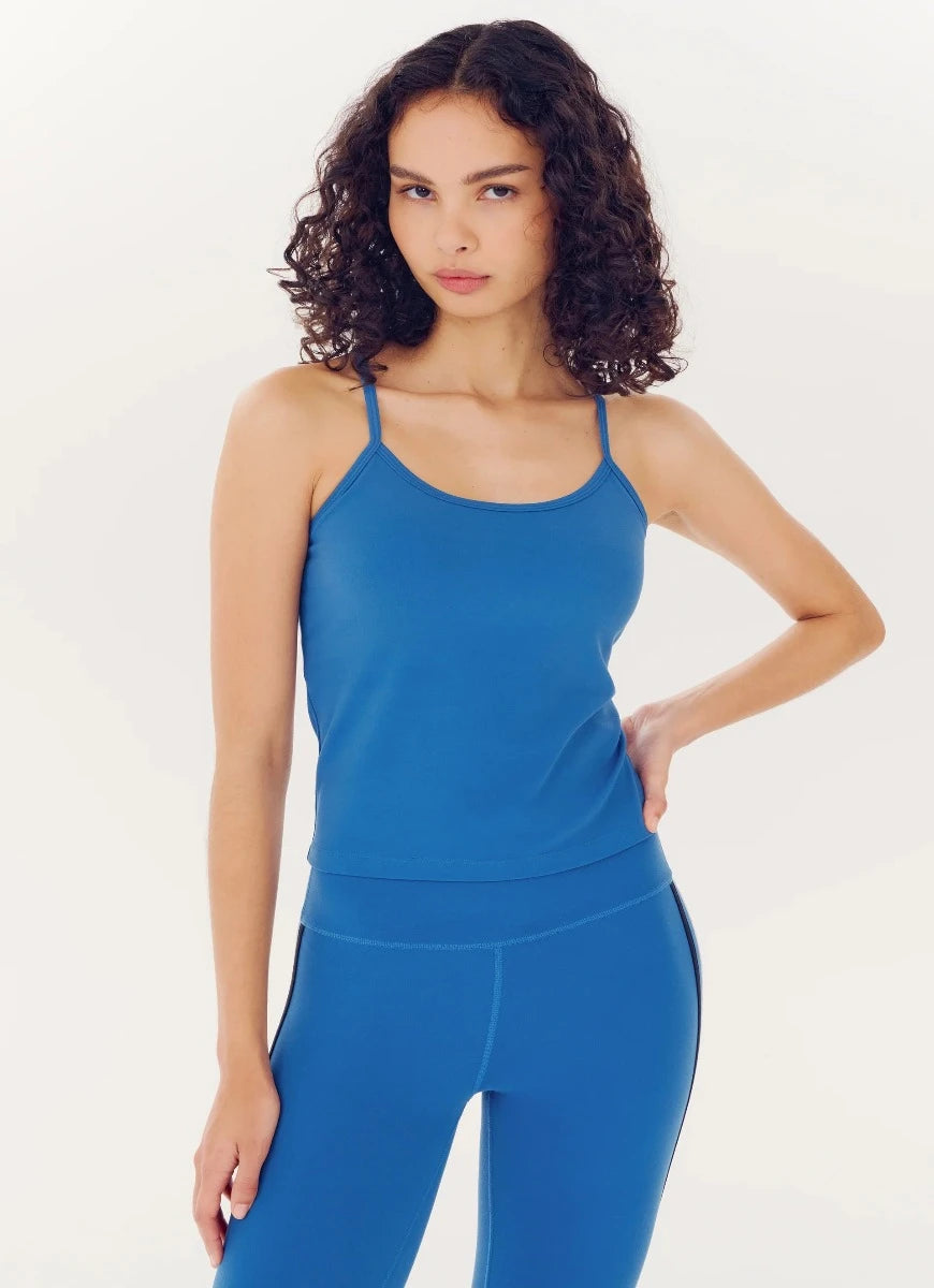 Splits59 Airweight Tank Top in Stone Blue Front View