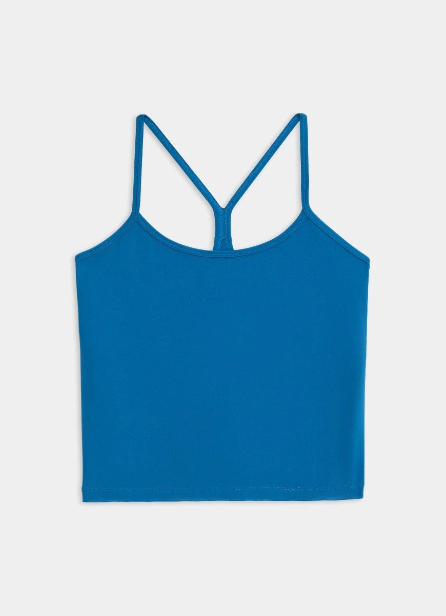 Splits59 Airweight Tank Top in Stone Blue Product Shot View