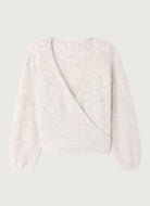 American Vintage Nuny Crossover Sweater in Polaire Chine Product Shot View