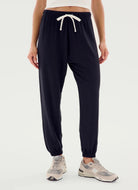 Splits59 Andie Oversized Fleece Sweatpant in Black