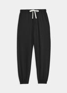 Splits59 Andie Oversized Fleece Sweatpant in Black Product Shot View