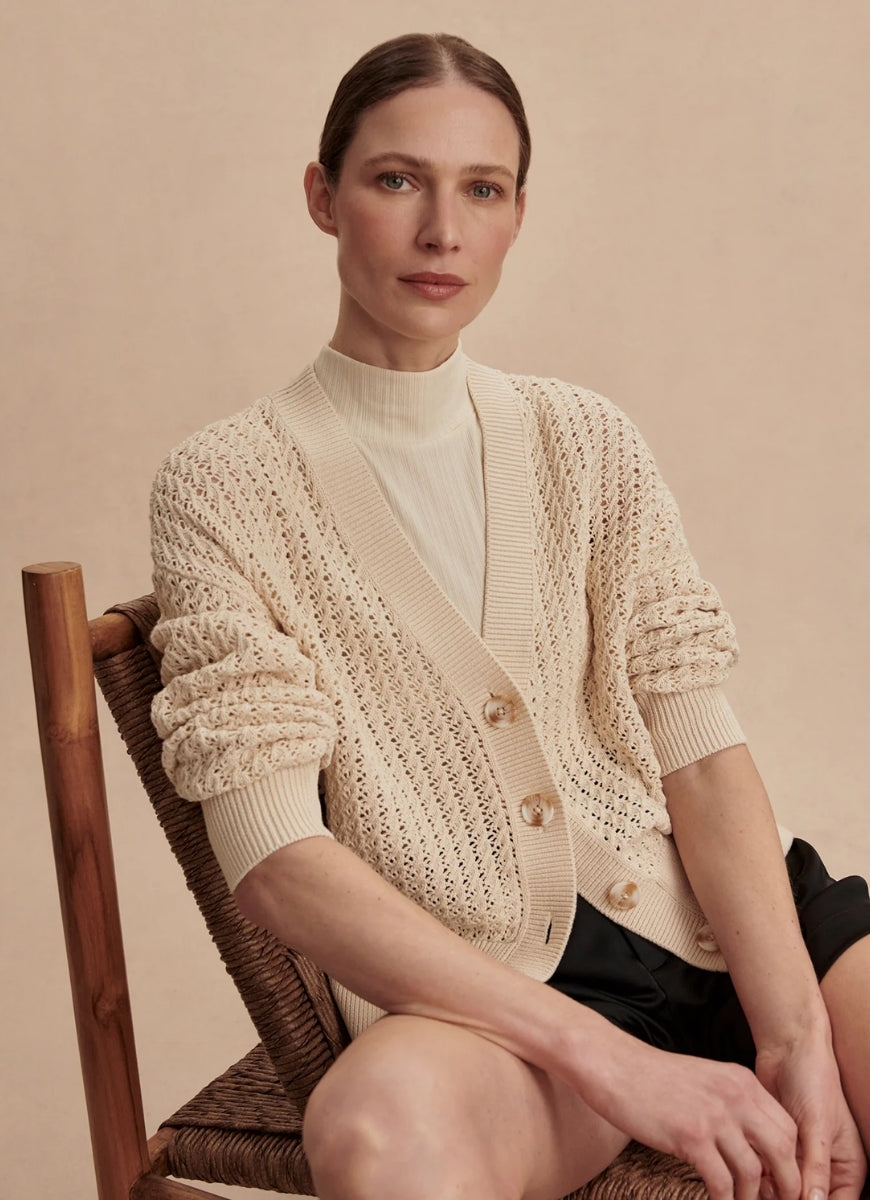 (取寄) バーリー レディース アステル リラックスド-フィット ニット カーディガン Varley women Astell Relaxed Knit Cardigan Birch Women's Varley Astell Relaxed Knit Cardigan | Zappos.com