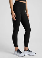 Beyond Yoga Spacedye High Waisted Legging Darkest Night Waist Down Side View