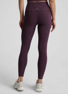 Beyond Yoga Spacedye Caught In The Midi High Waisted Legging Brilliant Blackberry Heather Back View