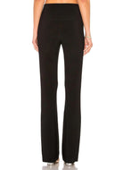 Norma Kamali Boot Pant in Black Waist Down Back View