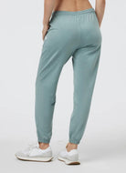 Vuori Boyfriend Jogger in Pistachio Heather Back View