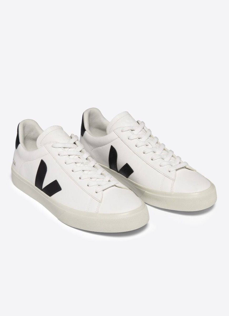 Veja Campo Women's Sneakers in White/Black Front View