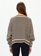 The Upside Castilla Millie Knit Sweater in Pebble Back View