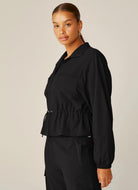 Beyond Yoga City Chic Women's Jacket in Black Side View