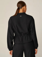 Beyond Yoga City Chic Women's Jacket in Black Back View
