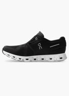 On Women's Cloud 5 Running Shoes in Black Side View