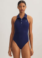 Polo Ralph Lauren Collar One Piece in Navy