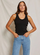 perfectwhitetee Debbie Tank in Black