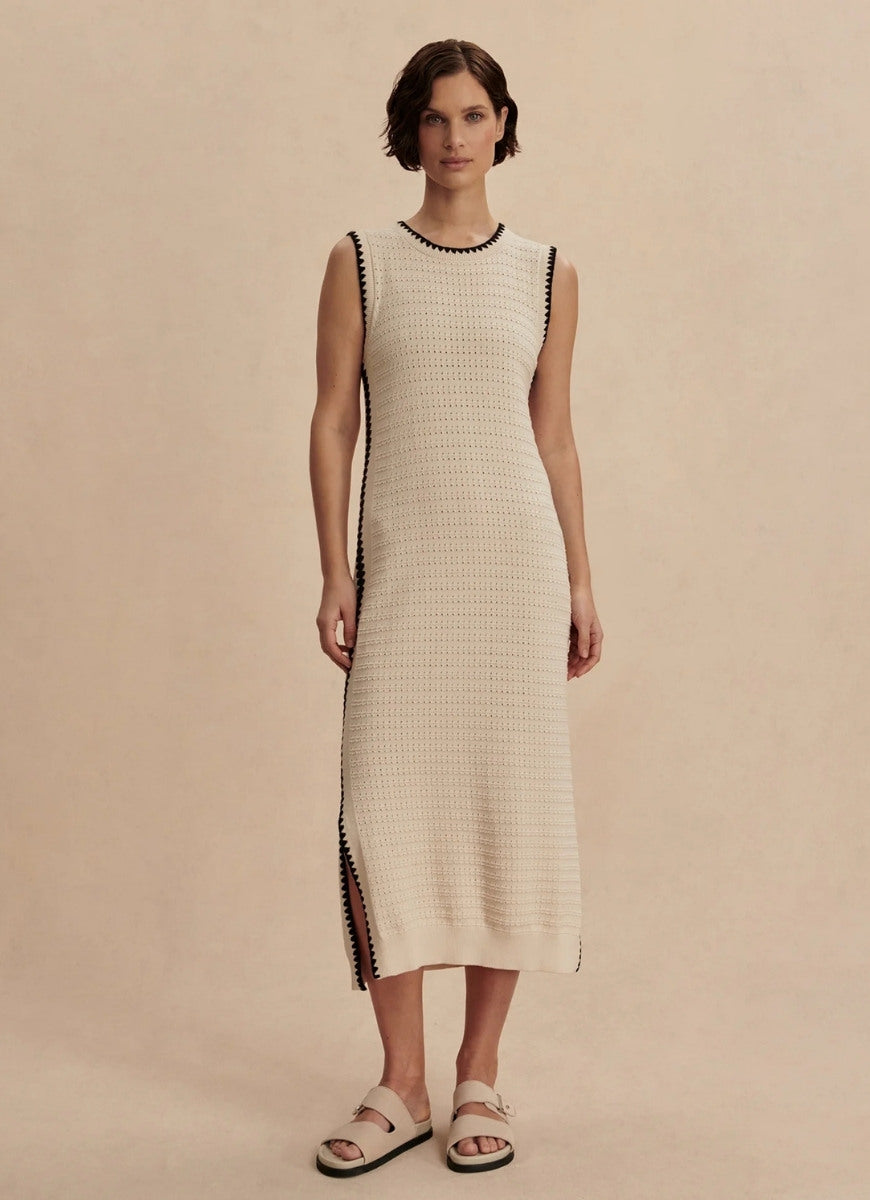 Varley Dwight Tank Knit Dress in Birch