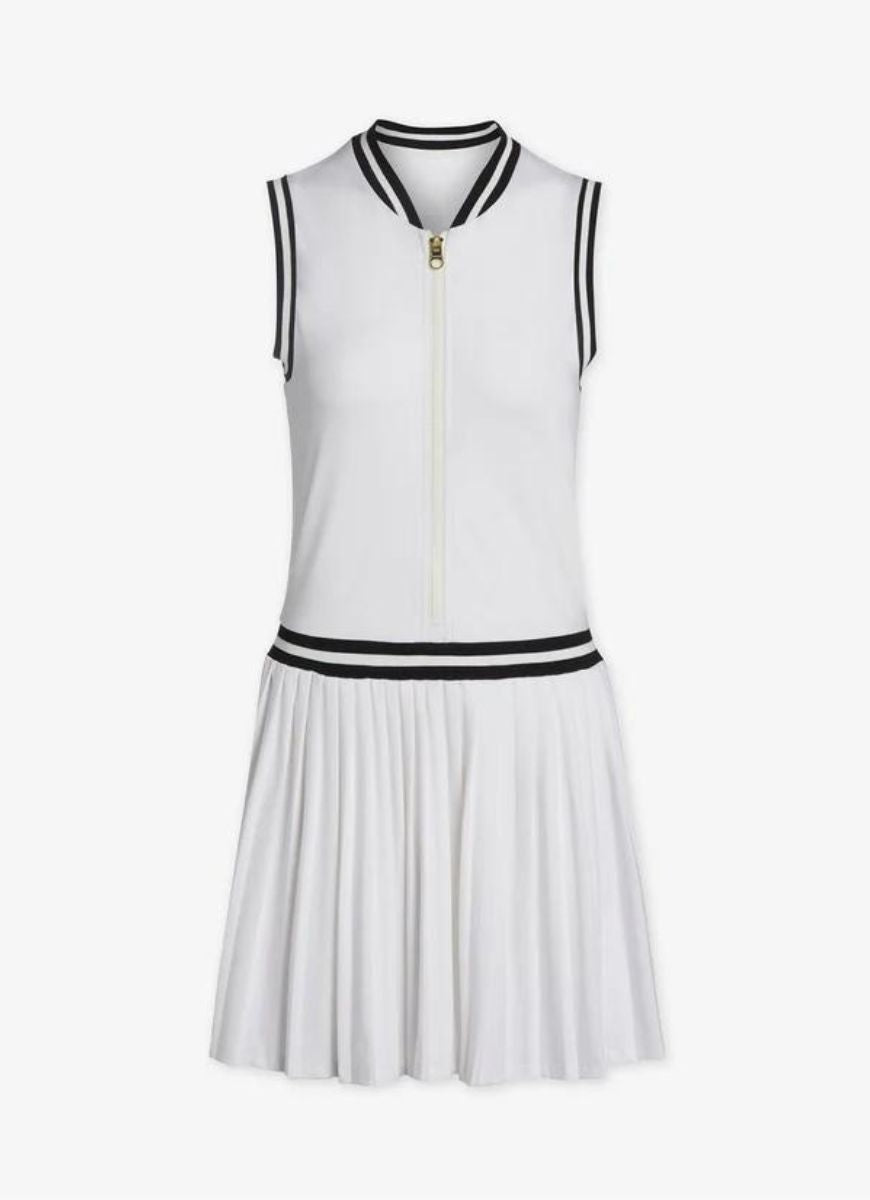 Varley Elgan Tennis Dress 31.5" in White Flat Lay View